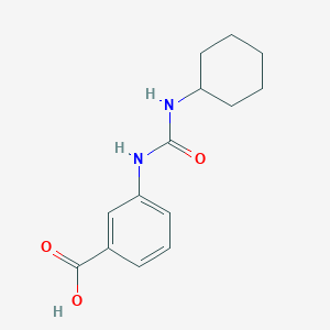 molecular formula C14H18N2O3 B6121090 3-{[(cyclohexylamino)carbonyl]amino}benzoic acid CAS No. 182958-43-6