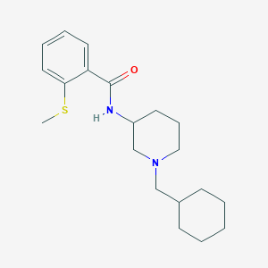 molecular formula C20H30N2OS B6121108 N-[1-(cyclohexylmethyl)-3-piperidinyl]-2-(methylthio)benzamide 
