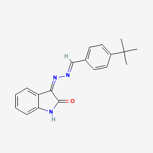 molecular formula C19H19N3O B6121141 4-tert-butylbenzaldehyde (2-oxo-1,2-dihydro-3H-indol-3-ylidene)hydrazone 