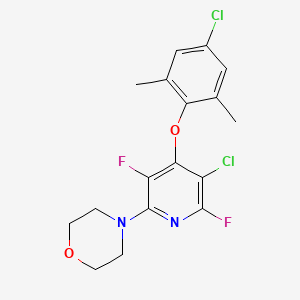 molecular formula C17H16Cl2F2N2O2 B6121153 4-[5-chloro-4-(4-chloro-2,6-dimethylphenoxy)-3,6-difluoro-2-pyridinyl]morpholine 