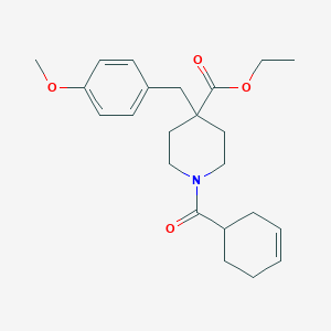 ethyl 1-(3-cyclohexen-1-ylcarbonyl)-4-(4-methoxybenzyl)-4-piperidinecarboxylate