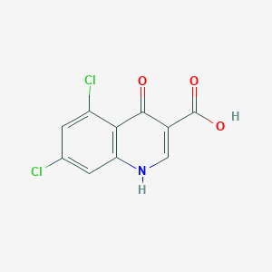 molecular formula C10H5Cl2NO3 B061212 5,7-二氯-4-羟基喹啉-3-羧酸 CAS No. 171850-30-9