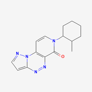 molecular formula C15H17N5O B6121215 7-(2-methylcyclohexyl)pyrazolo[5,1-c]pyrido[4,3-e][1,2,4]triazin-6(7H)-one 