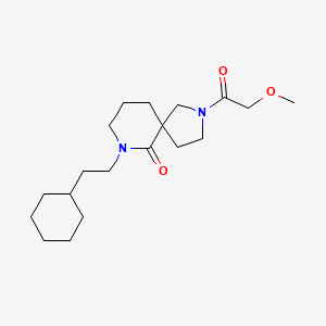 molecular formula C19H32N2O3 B6121252 7-(2-cyclohexylethyl)-2-(methoxyacetyl)-2,7-diazaspiro[4.5]decan-6-one 
