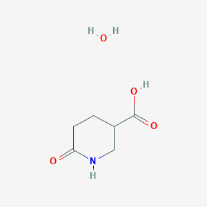 molecular formula C6H11NO4 B6121290 6-oxopiperidine-3-carboxylic acid hydrate 