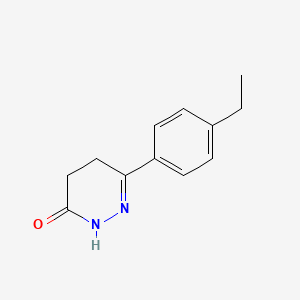molecular formula C12H14N2O B6121343 6-(4-ethylphenyl)-4,5-dihydropyridazin-3(2H)-one CAS No. 55901-91-2