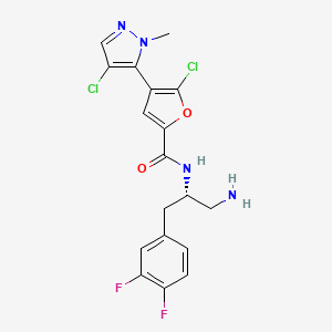 molecular formula C18H16Cl2F2N4O2 B612135 Uprosertib CAS No. 1047634-65-0
