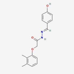 molecular formula C17H18N2O3 B6121370 2-(2,3-dimethylphenoxy)-N'-(4-hydroxybenzylidene)acetohydrazide 