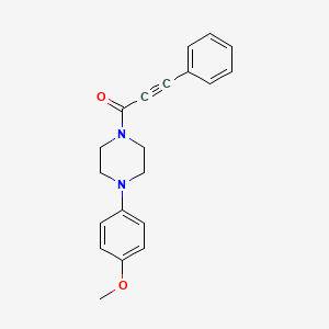 molecular formula C20H20N2O2 B6121475 1-(4-methoxyphenyl)-4-(3-phenyl-2-propynoyl)piperazine 