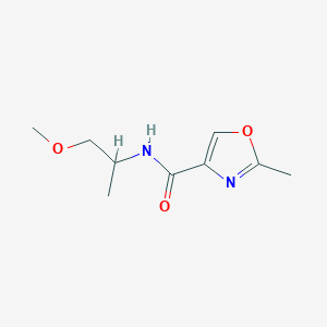 molecular formula C9H14N2O3 B6121557 N-(2-methoxy-1-methylethyl)-2-methyl-1,3-oxazole-4-carboxamide 