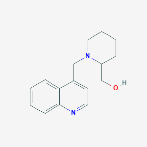 molecular formula C16H20N2O B6121596 [1-(4-quinolinylmethyl)-2-piperidinyl]methanol 
