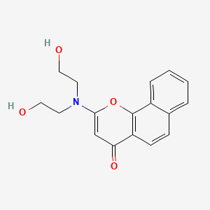 molecular formula C17H17NO4 B612161 2-[双(2-羟乙基)氨基]苯并[h]色酮 CAS No. 69541-04-4