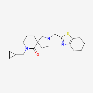 molecular formula C20H29N3OS B6121650 7-(cyclopropylmethyl)-2-(4,5,6,7-tetrahydro-1,3-benzothiazol-2-ylmethyl)-2,7-diazaspiro[4.5]decan-6-one 