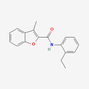 molecular formula C18H17NO2 B6121678 N-(2-ethylphenyl)-3-methyl-1-benzofuran-2-carboxamide 