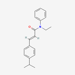 molecular formula C20H23NO B6121707 N-ethyl-3-(4-isopropylphenyl)-N-phenylacrylamide 