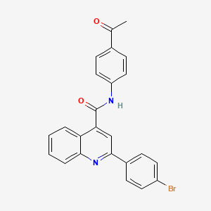 molecular formula C24H17BrN2O2 B6121733 N-(4-acetylphenyl)-2-(4-bromophenyl)-4-quinolinecarboxamide 