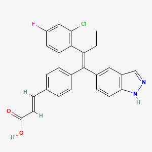 molecular formula C26H20ClFN2O2 B612186 布利拉纳斯特 CAS No. 1365888-06-7