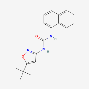 molecular formula C18H19N3O2 B6121871 N-(5-tert-butyl-3-isoxazolyl)-N'-1-naphthylurea 