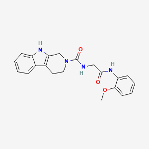 N-{2-[(2-methoxyphenyl)amino]-2-oxoethyl}-1,3,4,9-tetrahydro-2H-beta-carboline-2-carboxamide