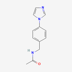 molecular formula C12H13N3O B6121925 N-[4-(1H-imidazol-1-yl)benzyl]acetamide 