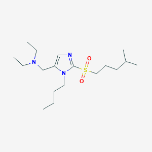 ({1-butyl-2-[(4-methylpentyl)sulfonyl]-1H-imidazol-5-yl}methyl)diethylamine