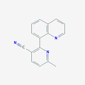 molecular formula C16H11N3 B6122028 6-methyl-2-(8-quinolinyl)nicotinonitrile 