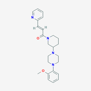 molecular formula C24H30N4O2 B6122054 1-(2-methoxyphenyl)-4-{1-[(2E)-3-(2-pyridinyl)-2-propenoyl]-3-piperidinyl}piperazine 