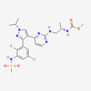 molecular formula C22H27ClFN7O4S B612206 Encorafenib CAS No. 1269440-17-6