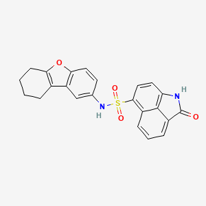 2-oxo-N-(6,7,8,9-tetrahydrodibenzo[b,d]furan-2-yl)-1,2-dihydrobenzo[cd]indole-6-sulfonamide