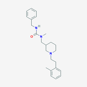 molecular formula C24H33N3O B6122133 N'-benzyl-N-methyl-N-({1-[2-(2-methylphenyl)ethyl]-3-piperidinyl}methyl)urea 