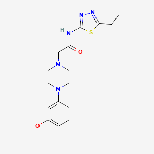 molecular formula C17H23N5O2S B6122160 N-(5-ethyl-1,3,4-thiadiazol-2-yl)-2-[4-(3-methoxyphenyl)-1-piperazinyl]acetamide 