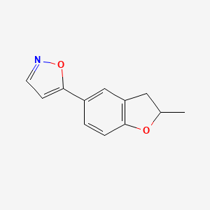 molecular formula C12H11NO2 B6122271 5-(2-methyl-2,3-dihydro-1-benzofuran-5-yl)isoxazole 