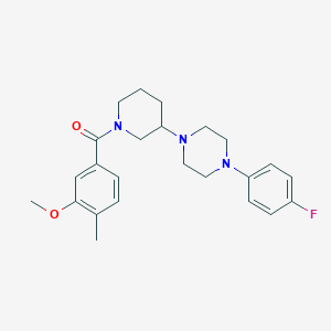 molecular formula C24H30FN3O2 B6122285 1-(4-fluorophenyl)-4-[1-(3-methoxy-4-methylbenzoyl)-3-piperidinyl]piperazine 