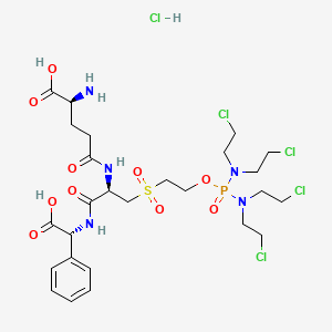 molecular formula C26H41Cl5N5O10PS B612238 Canfosfamide Hydrochloride CAS No. 439943-59-6