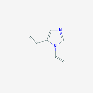 molecular formula C7H8N2 B061224 1,5-Bis(ethenyl)imidazole CAS No. 169327-68-8