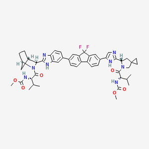 molecular formula C49H54F2N8O6 B612246 Ledipasvir CAS No. 1256388-51-8
