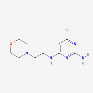 molecular formula C10H16ClN5O B6122476 6-chloro-N~4~-[2-(4-morpholinyl)ethyl]-2,4-pyrimidinediamine 