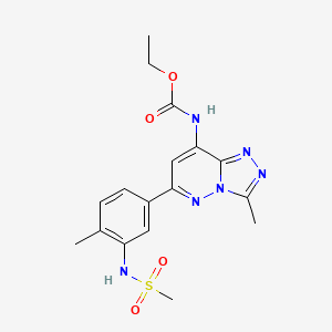 molecular formula C17H20N6O4S B612248 Bromosporine CAS No. 1619994-69-2