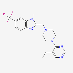 2-{[4-(5-Ethylpyrimidin-4-Yl)piperazin-1-Yl]methyl}-5-(Trifluoromethyl)-1h-Benzimidazole