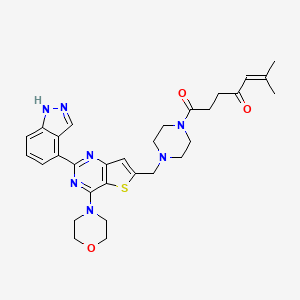 1-[4-[[2-(1h-Indazol-4-Yl)-4-Morpholin-4-Yl-Thieno[3,2-D]pyrimidin-6-Yl]methyl]piperazin-1-Yl]-6-Methyl-Hept-5-Ene-1,4-Dione
