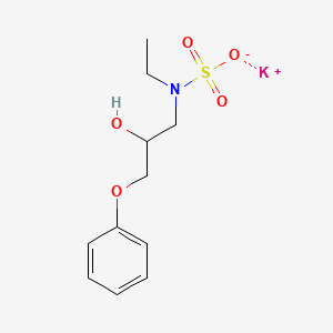 molecular formula C11H16KNO5S B6122590 potassium ethyl(2-hydroxy-3-phenoxypropyl)sulfamate 