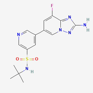 molecular formula C15H17FN6O2S B612260 CZC24832 CAS No. 1159824-67-5