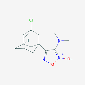 molecular formula C14H20ClN3O2 B6122691 4-(3-chloro-1-adamantyl)-N,N-dimethyl-1,2,5-oxadiazol-3-amine 2-oxide 