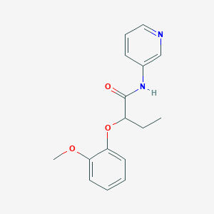 molecular formula C16H18N2O3 B6122748 2-(2-methoxyphenoxy)-N-3-pyridinylbutanamide 