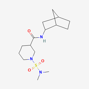 molecular formula C15H27N3O3S B6122797 N-bicyclo[2.2.1]hept-2-yl-1-[(dimethylamino)sulfonyl]-3-piperidinecarboxamide 
