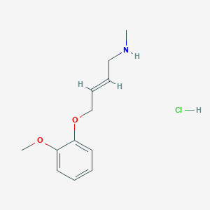 molecular formula C12H18ClNO2 B6122810 [4-(2-methoxyphenoxy)but-2-en-1-yl]methylamine hydrochloride 