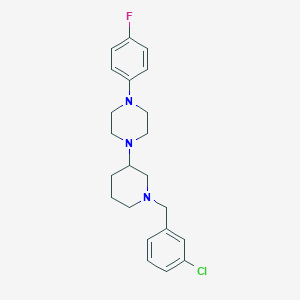 1-[1-(3-chlorobenzyl)-3-piperidinyl]-4-(4-fluorophenyl)piperazine