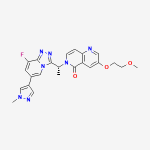 molecular formula C23H22FN7O3 B612285 Amg-337 CAS No. 1173699-31-4