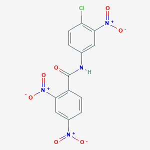 molecular formula C13H7ClN4O7 B6122901 N-(4-chloro-3-nitrophenyl)-2,4-dinitrobenzamide 