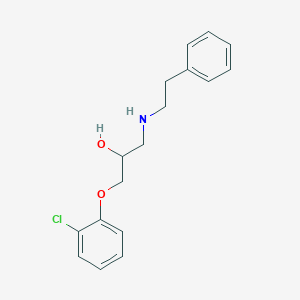 molecular formula C17H20ClNO2 B6122922 1-(2-chlorophenoxy)-3-[(2-phenylethyl)amino]-2-propanol 